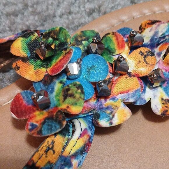 Palms embellished sandals  Sz 12 EUC - Picture 7 of 9